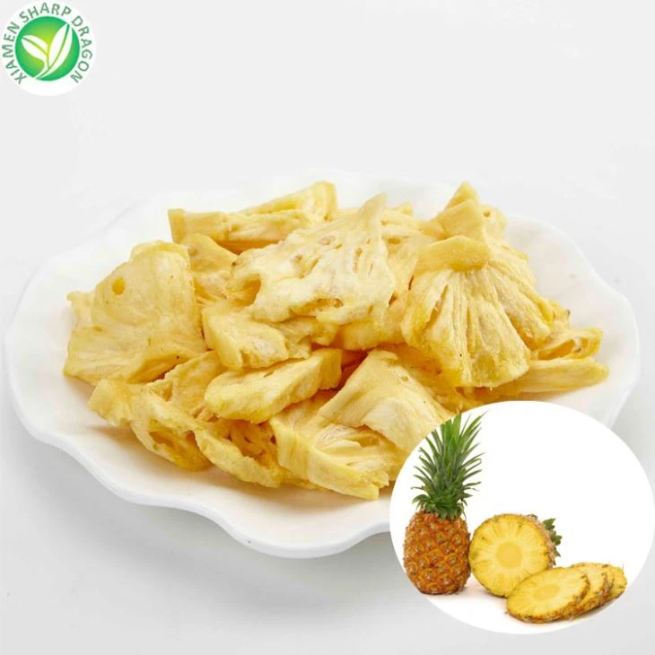 Chips de abacaxi frito a vácuo