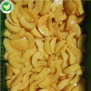 Alimentos processados ​​de pêssego amarelo